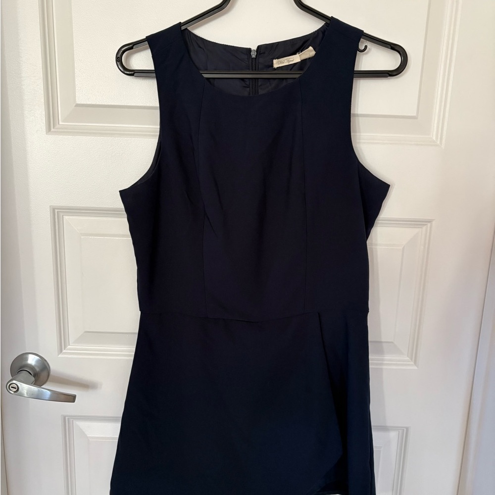 Elegant Navy Sleeveless Romper